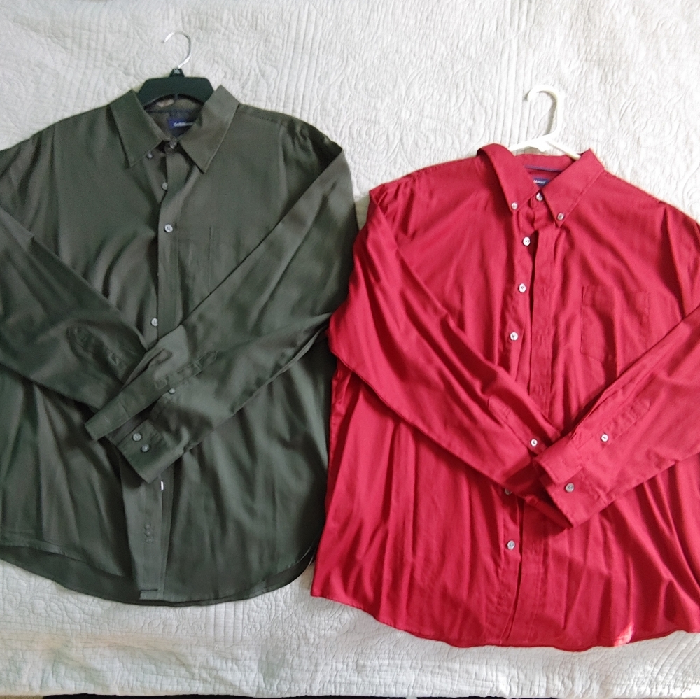 2Croft&Barrow Easy care long sleeve buttonup shirt